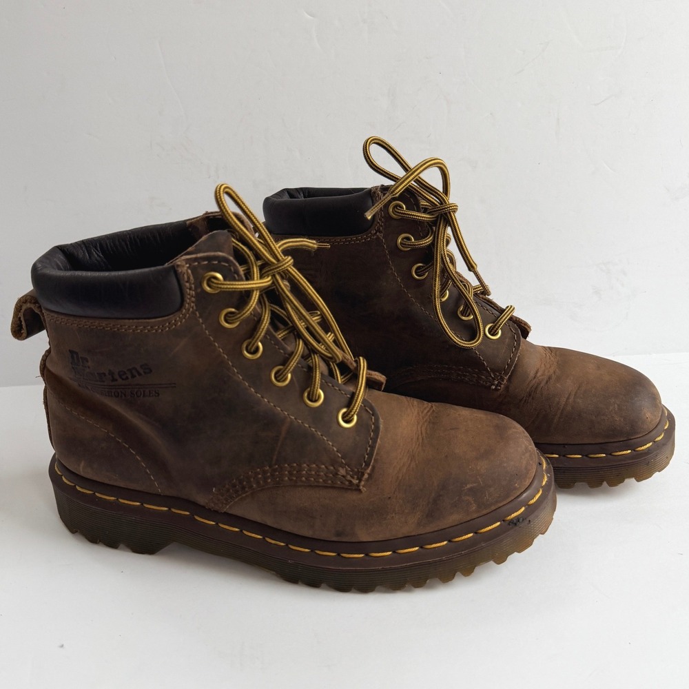 Dr. Martens 939 Ben Lace Up Boots Brown Crazy Horse Leather Womens 7.5-8